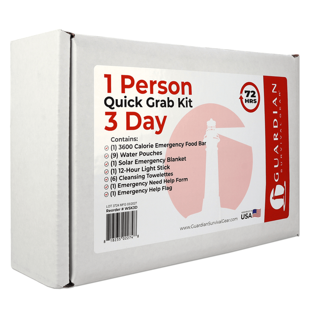 WSK 72-Hour Emergency Survival Grab Bag Kit