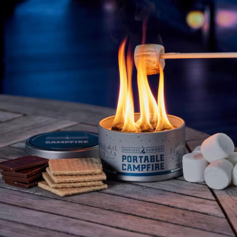 Endless Summer Portable Fire Pit - Compact Campfire with 3+ Hours Burn