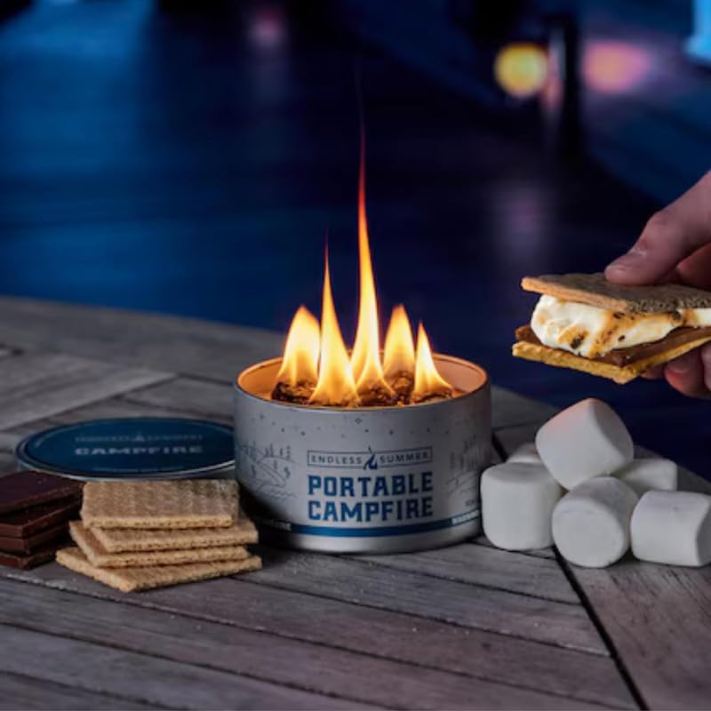 Endless Summer Portable Fire Pit - Compact Campfire with 3+ Hours Burn