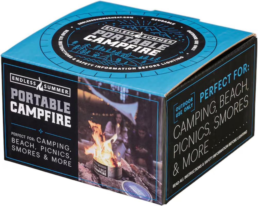 Endless Summer Portable Fire Pit - Compact Campfire with 3+ Hours Burn