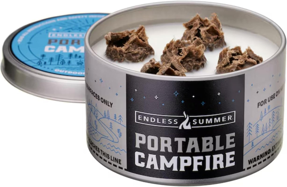 Endless Summer Portable Fire Pit - Compact Campfire with 3+ Hours Burn