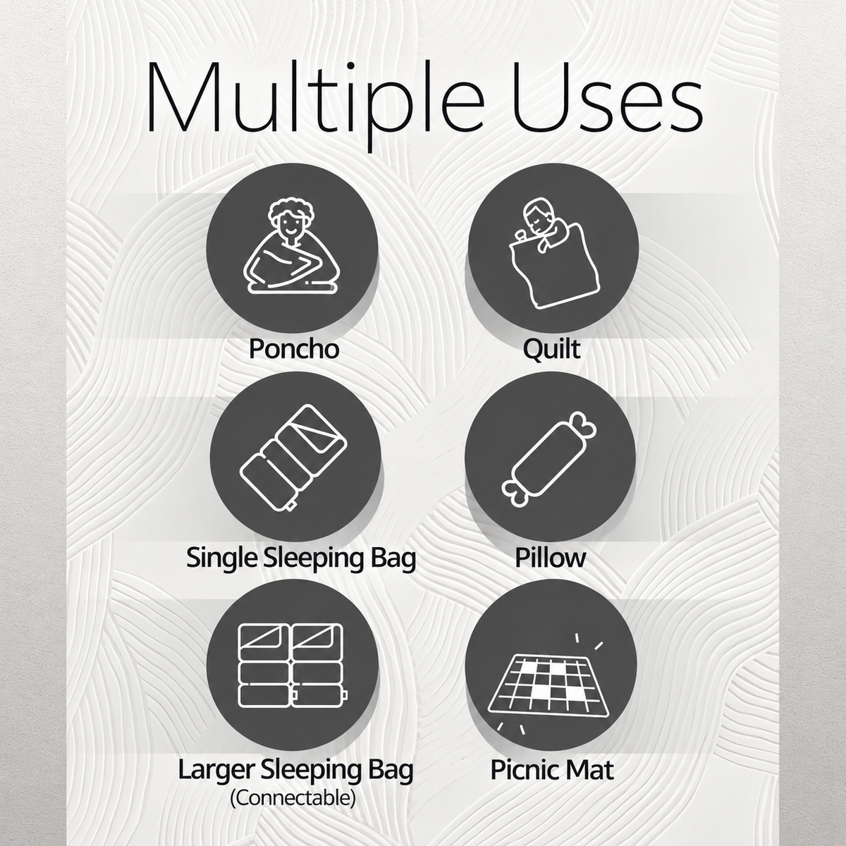 Lightweight Insulated Camping Blanket – Wearable 2-in-1 Design