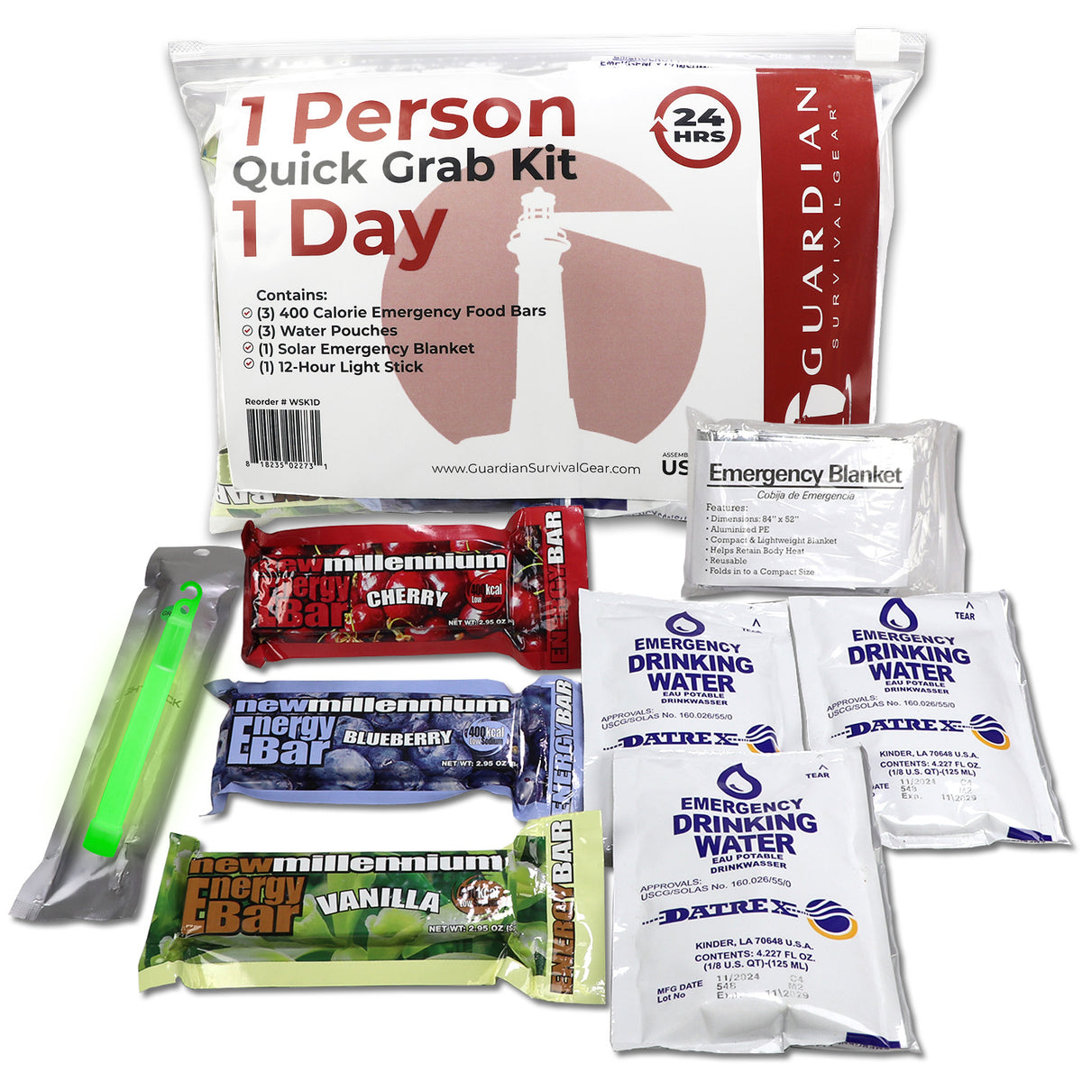 1 Day Quick Grab Kit in Resealable Bag - product image 2