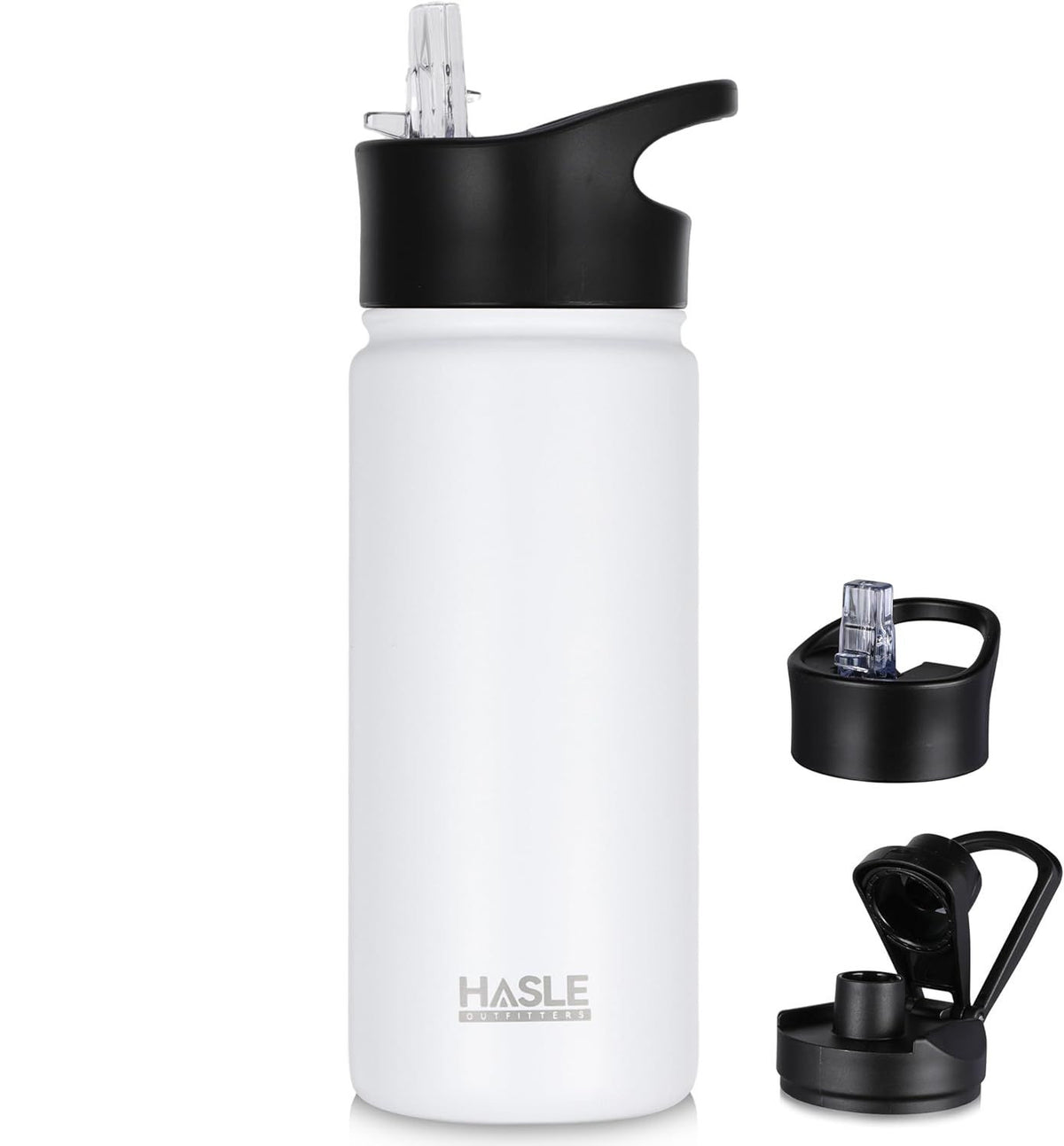 Kids 16 oz Insulated Stainless Steel Water Bottle with 2 Lids