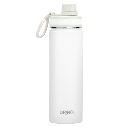 DRINCO 22oz Insulated Stainless Steel Water Bottle – Arctic White
