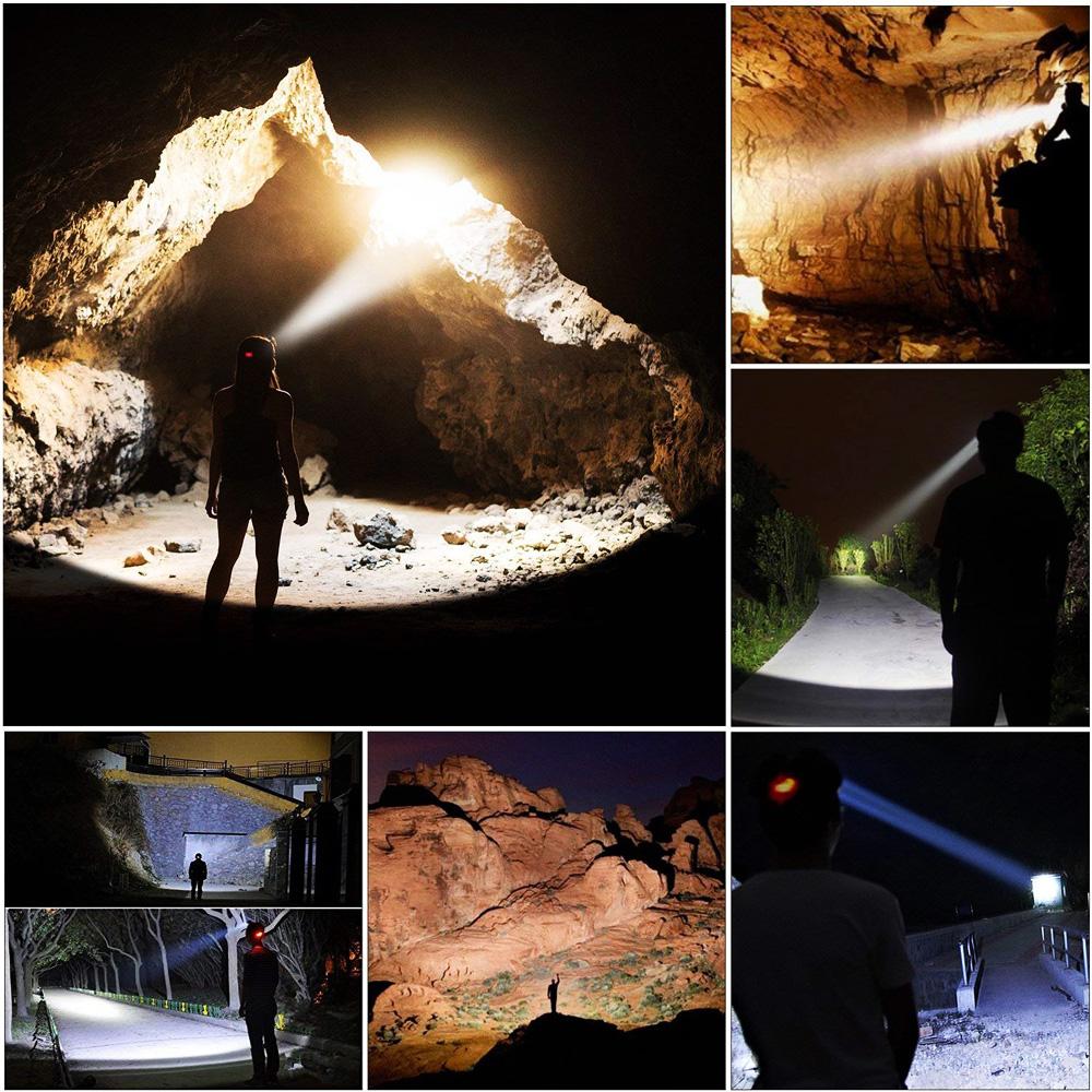 Mini Rechargeable COB LED Headlamp Body Motion Sensor Bicycle Head